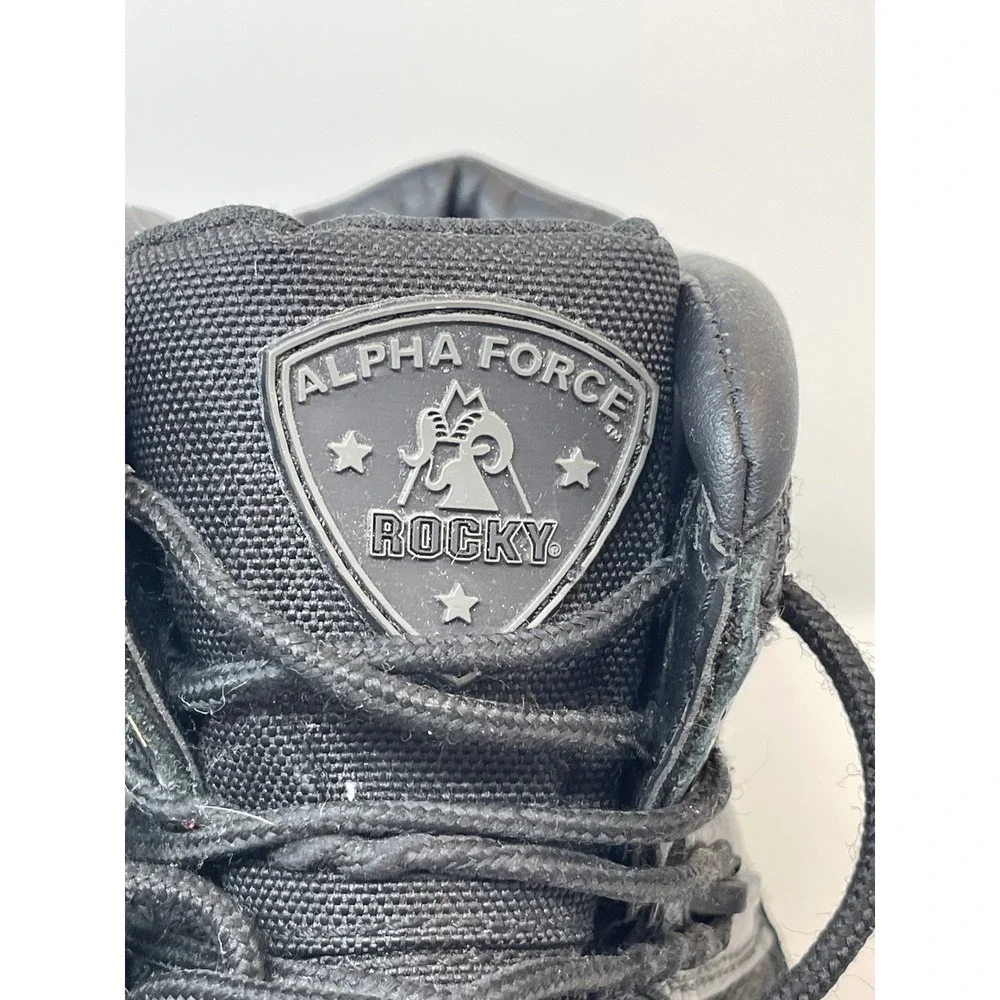 Rocky Alpha Force Duty Boots Mens 13 Black Good Waterproof Tactical Leather
